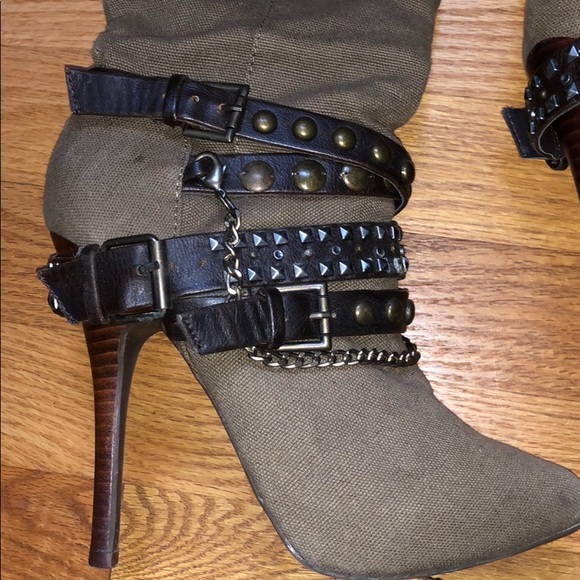 Knee High Strappy Boots - Picture 2 of 4